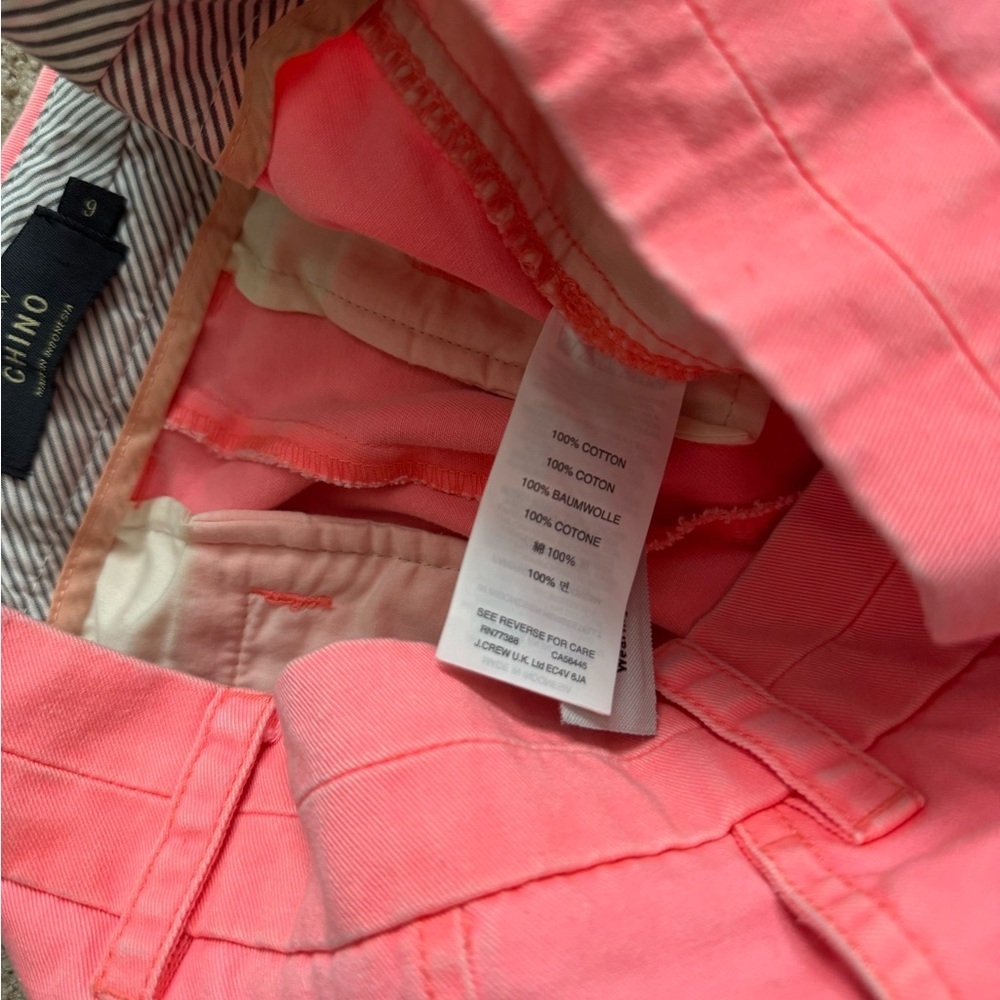 J. Crew Women’s Chino Shorts Size 6 Pink Cotton Preppy Summer Vacation Beach - Picture 3 of 5